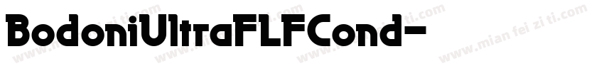 BodoniUltraFLFCond字体转换