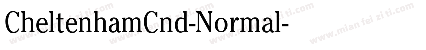CheltenhamCnd-Normal字体转换