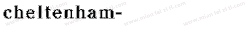 cheltenham字体转换