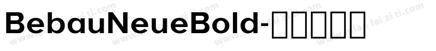 BebauNeueBold字体转换