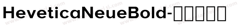 HeveticaNeueBold字体转换