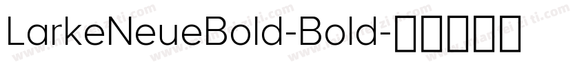 LarkeNeueBold-Bold字体转换