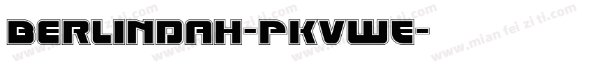 Berlindah-PKVwE字体转换
