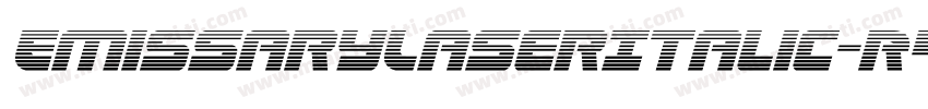 EmissaryLaserItalic-R4Gv字体转换