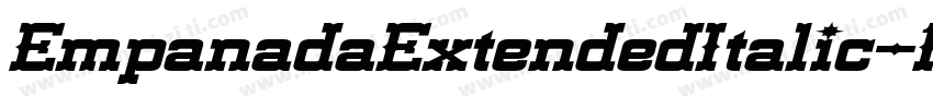 EmpanadaExtendedItalic-1MOj字体转换