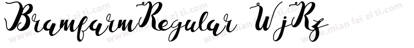 BramfarmRegular-WjRz字体转换