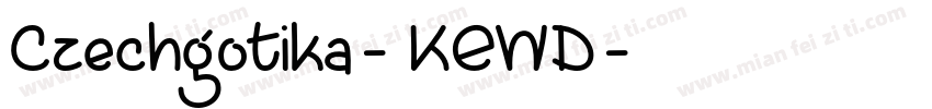 Czechgotika-KEWD字体转换