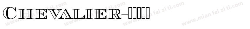 Chevalier字体转换