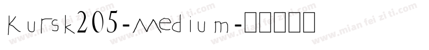 Kursk205-Medium字体转换