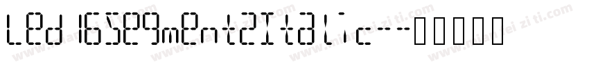 Led16Segment2Italic-字体转换