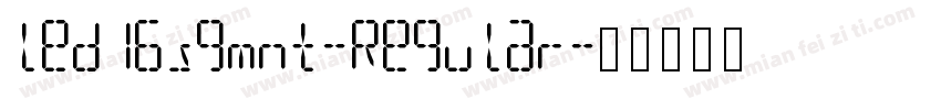led16sgmnt-Regular字体转换