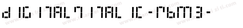 Digital7Italic-RBM3字体转换