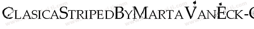 ClasicaStripedByMartaVanEck-GYga字体转换
