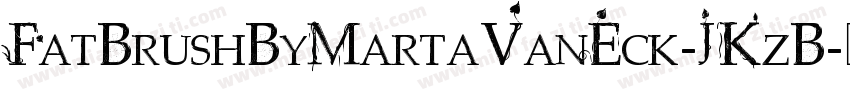 FatBrushByMartaVanEck-JKzB字体转换