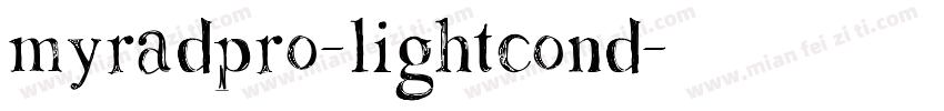 Myradpro-lightcond字体转换
