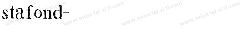 Stafond字体转换