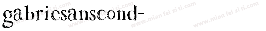 gabriesanscond字体转换