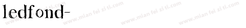 ledfond字体转换