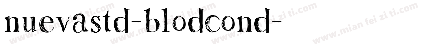 nuevastd-blodcond字体转换