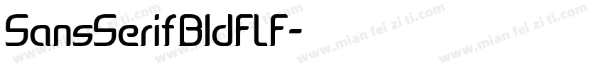 SansSerifBldFLF字体转换