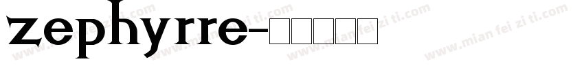 zephyrre字体转换