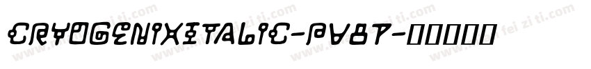CryogenixItalic-Pv87字体转换