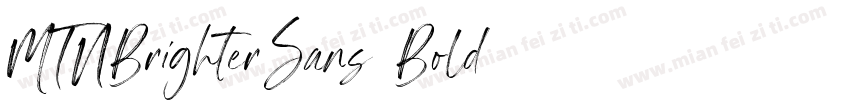 MTNBrighterSans-Bold字体转换