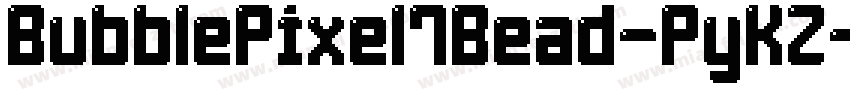BubblePixel7Bead-PyKZ字体转换