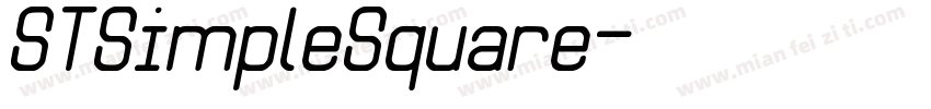 STSimpleSquare字体转换
