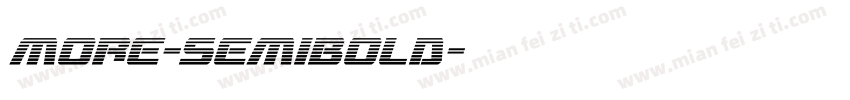 more-semibold字体转换