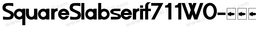 SquareSlabserif711W0字体转换