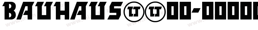 bauhaus93字体字体转换