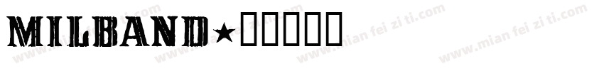 MILBAND字体转换