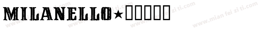 Milanello字体转换