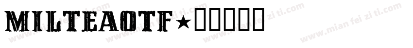 Milteaotf字体转换