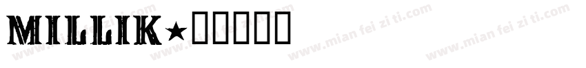 millik字体转换