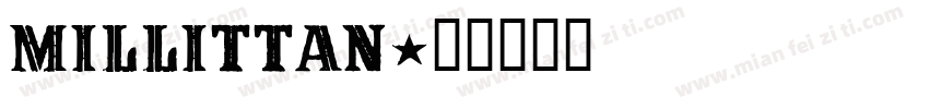 millittan字体转换