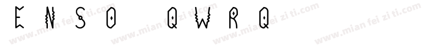 Enso-qWRq字体转换