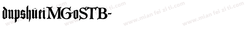 dnpshueiMGoSTB字体转换