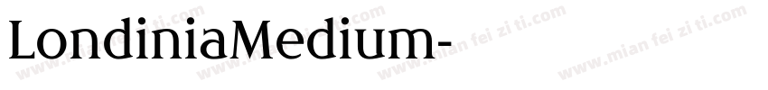 LondiniaMedium字体转换