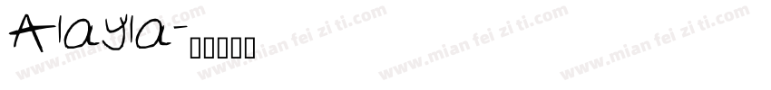Alayla字体转换