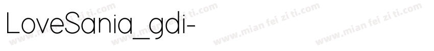 LoveSania_gdi字体转换