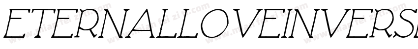 EternalLoveInverse-O8M6字体转换