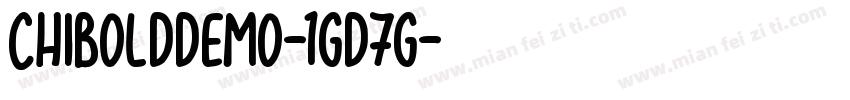 Chibolddemo-1GD7g字体转换