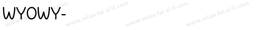 WYOWY字体转换