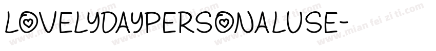 LovelyDayPersonaLuse字体转换