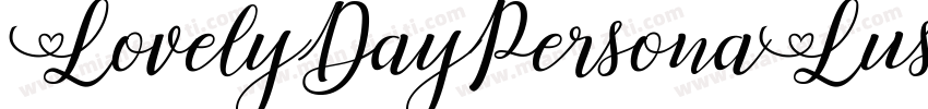 LovelyDayPersonaLuse字体转换
