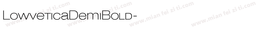LowveticaDemiBold字体转换