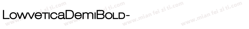 LowveticaDemiBold字体转换