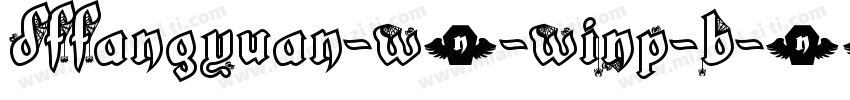 DFFangYuan-W7-WINP-B字体转换